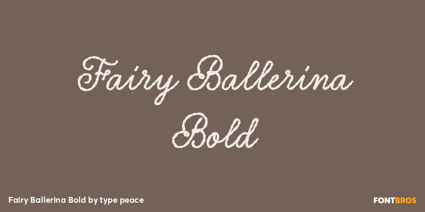 Fairy Ballerina Bold Poster