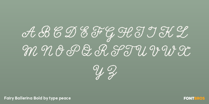 Fairy Ballerina Bold Font Poster #2