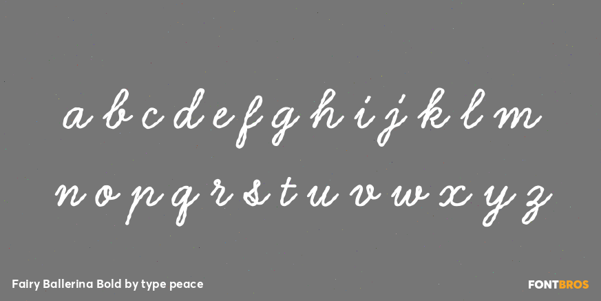 Fairy Ballerina Bold Font Poster #3