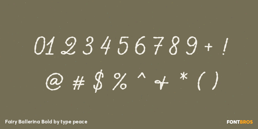 Fairy Ballerina Bold Font Poster #4