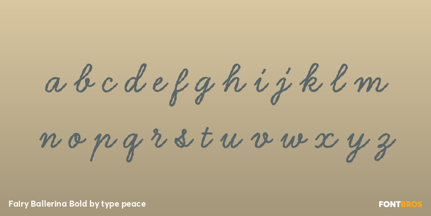 Fairy Ballerina Bold Font Poster #3