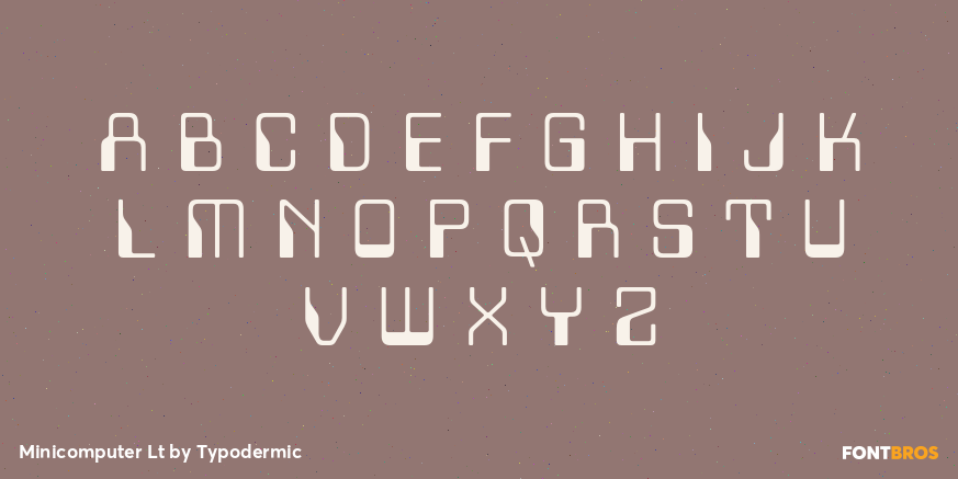Minicomputer Lt Font Poster #2