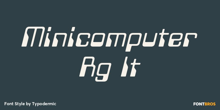 Minicomputer Rg It Font Poster #1