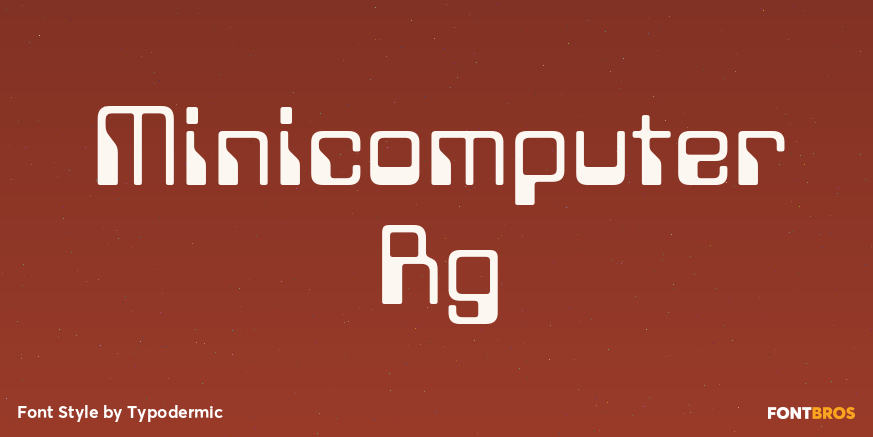 Minicomputer Rg Font Poster #1