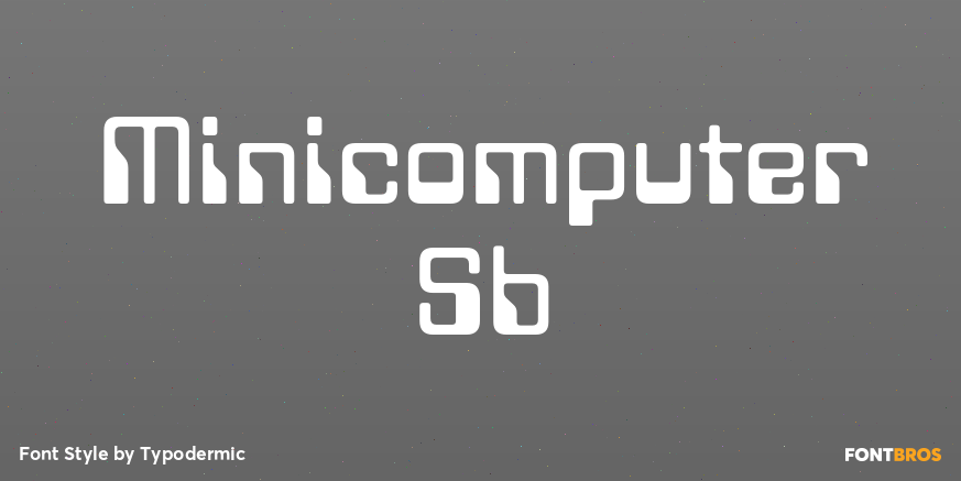 Minicomputer Sb Font Poster #1