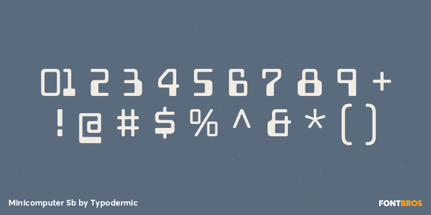 Minicomputer Sb Font Poster #1