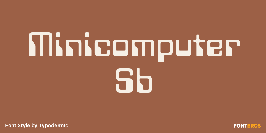 Minicomputer Sb Font Poster #1
