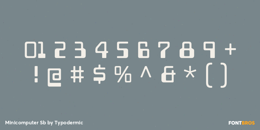 Minicomputer Sb Font Poster #4