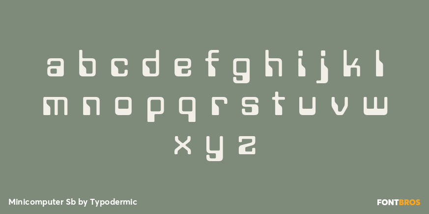 Minicomputer Sb Font Poster #1