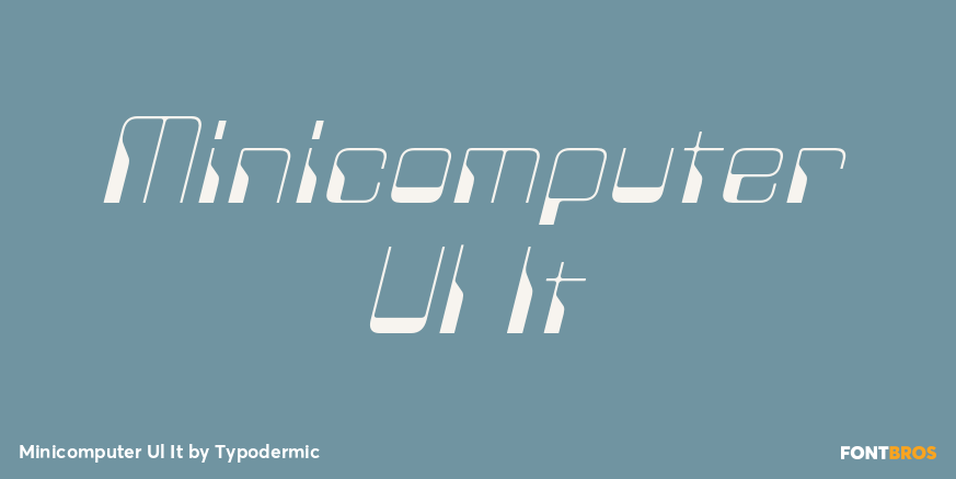 Minicomputer Ul It Font Poster #1