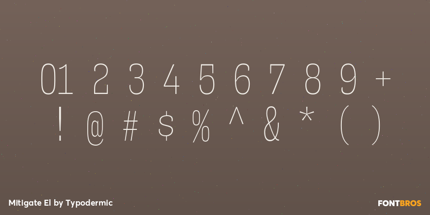 Mitigate El Font Poster #4