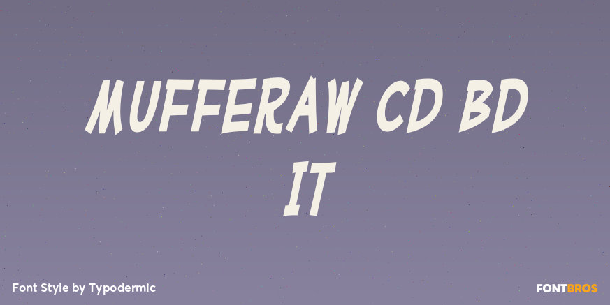 Mufferaw Cd Bd It Font Poster #1