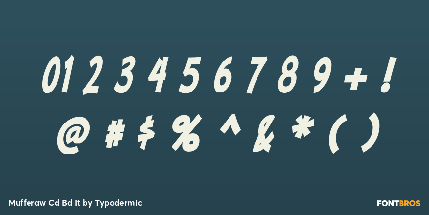 Mufferaw Cd Bd It Font Poster #1