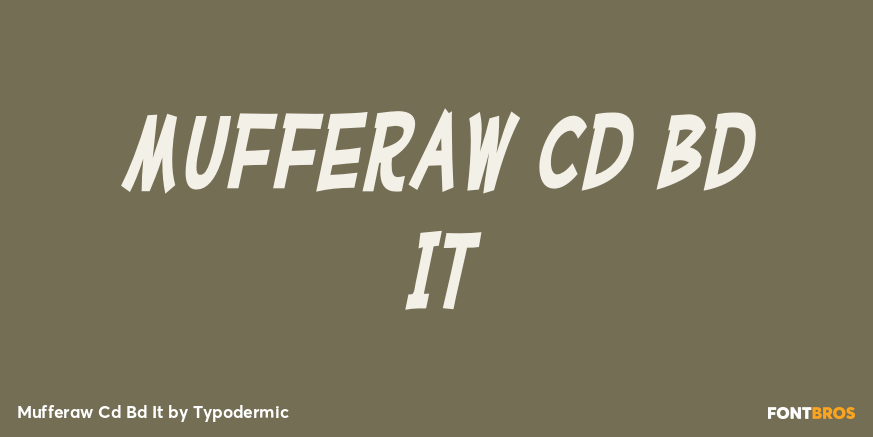 Mufferaw Cd Bd It Font Poster #1