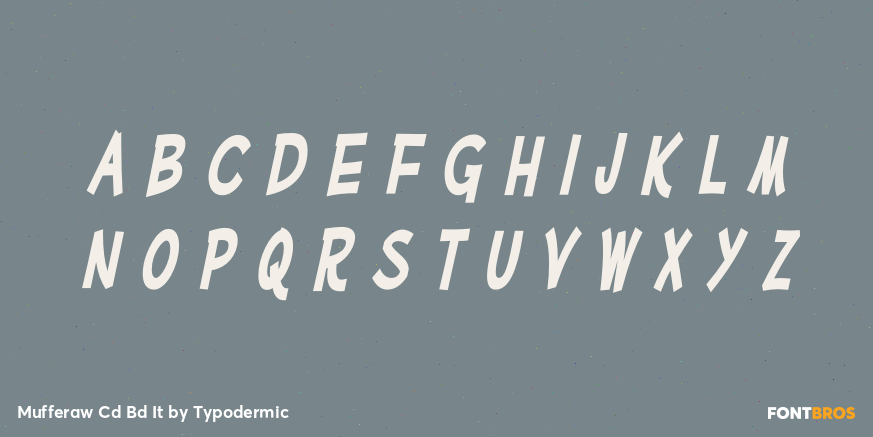 Mufferaw Cd Bd It Font Poster #3