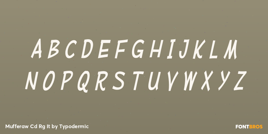 Mufferaw Cd Rg It Font Poster #2