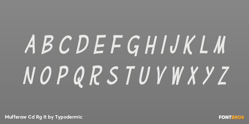 Mufferaw Cd Rg It Font Poster #3