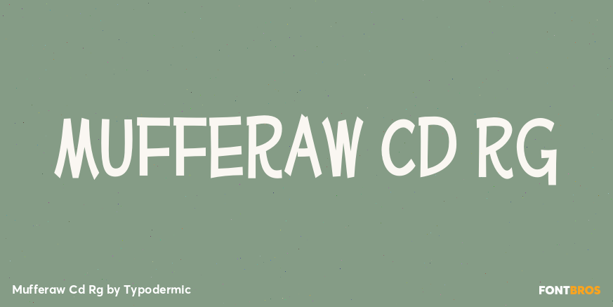 Mufferaw Cd Rg Font Poster #1