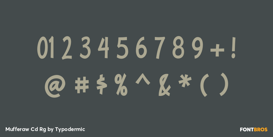 Mufferaw Cd Rg Font Poster #4