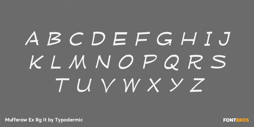 Mufferaw Ex Rg It Font Poster #2