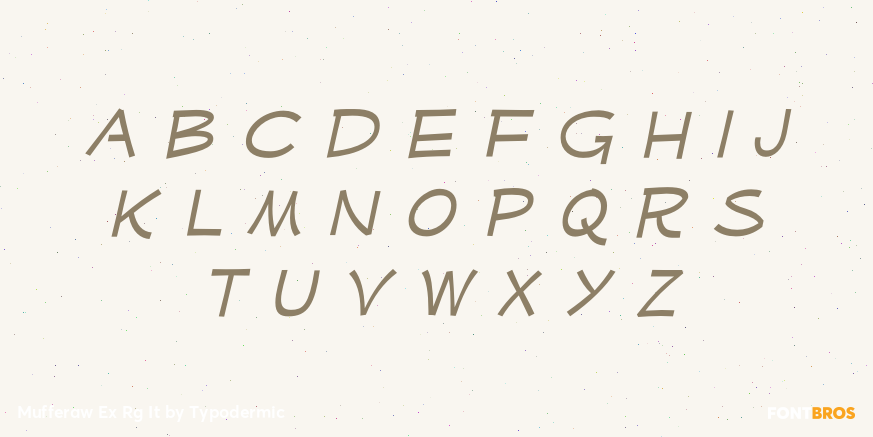 Mufferaw Ex Rg It Font Poster #3