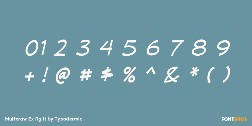 Mufferaw Ex Rg It Font Poster #4