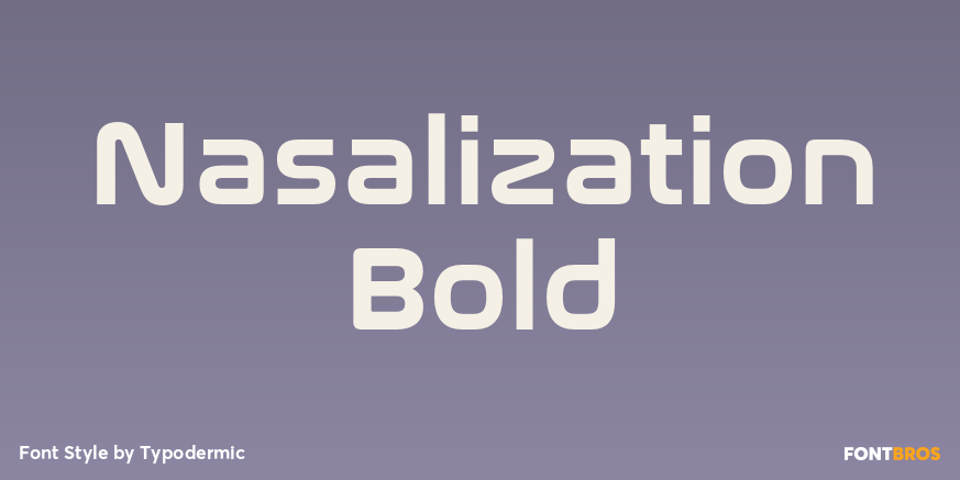 Nasalization Bold Poster