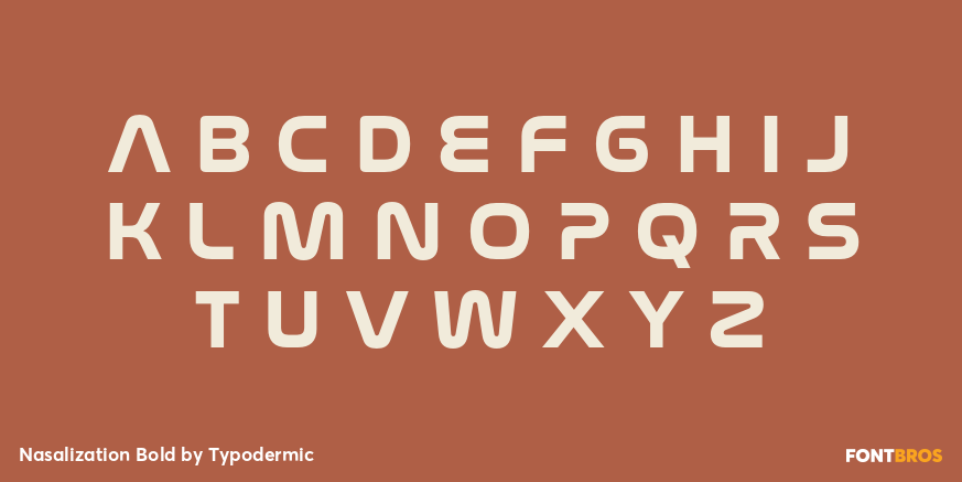 Nasalization Bold Font Poster #2