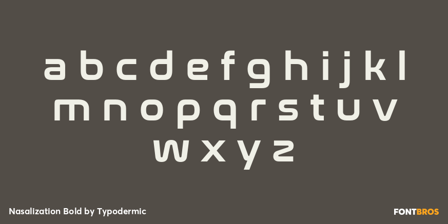 Nasalization Bold Font Poster #3