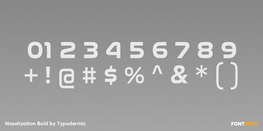 Nasalization Bold Font Poster #4