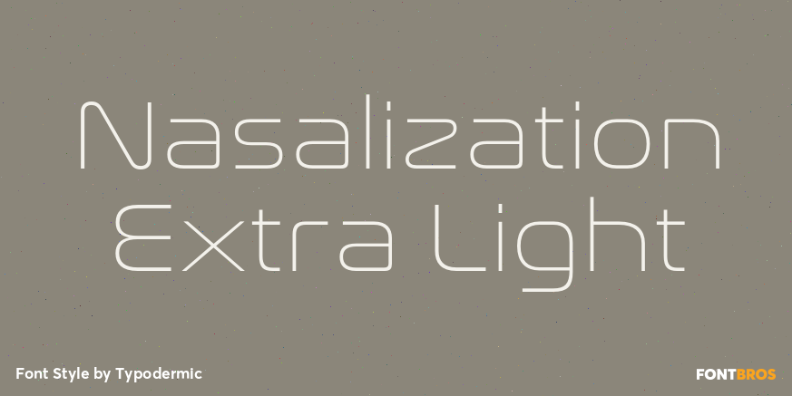Nasalization Extra Light Poster