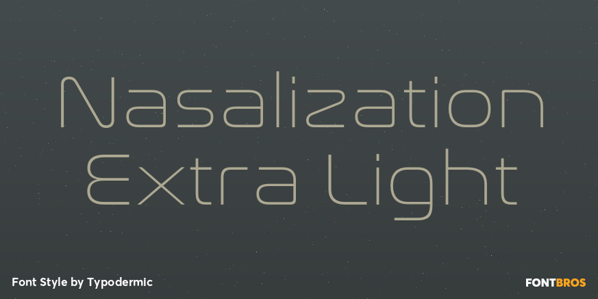 Nasalization Extra Light Poster