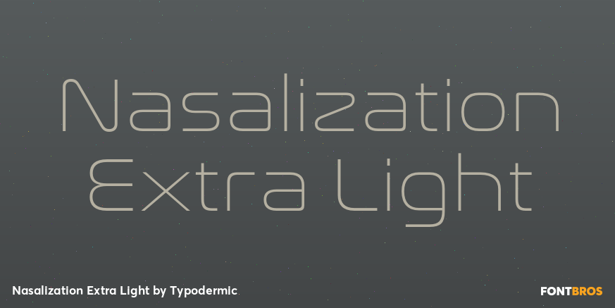 Nasalization Extra Light Poster