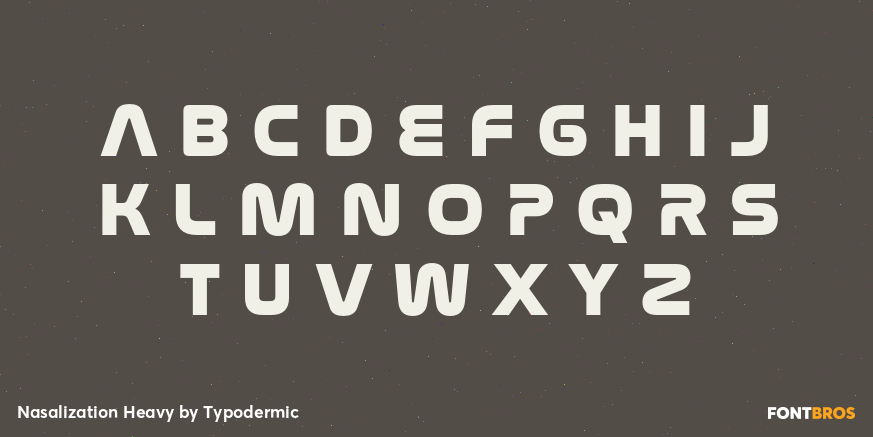 Nasalization Heavy Font Poster #2