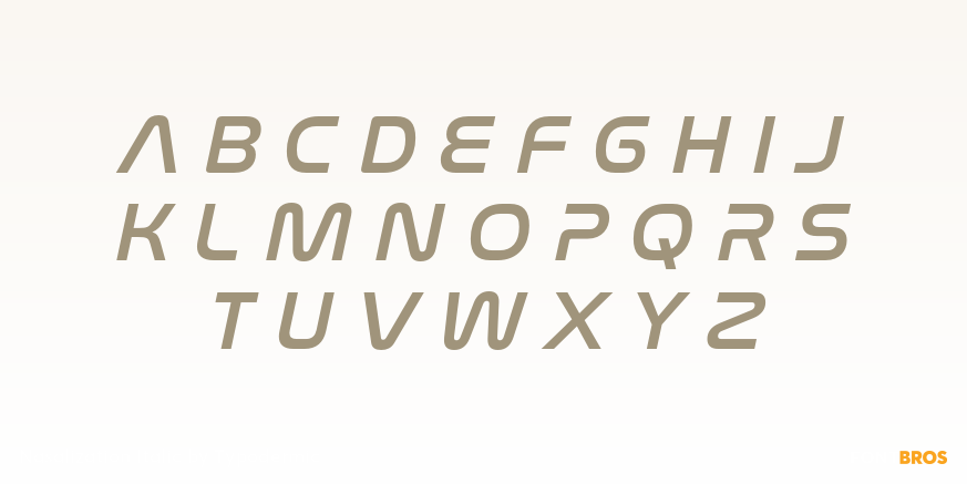 Nasalization Italic Font Poster #2