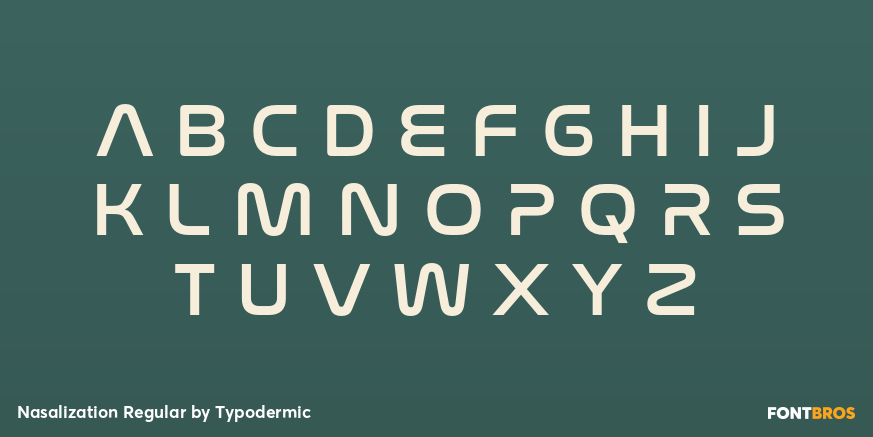 Nasalization Regular Font Poster #1