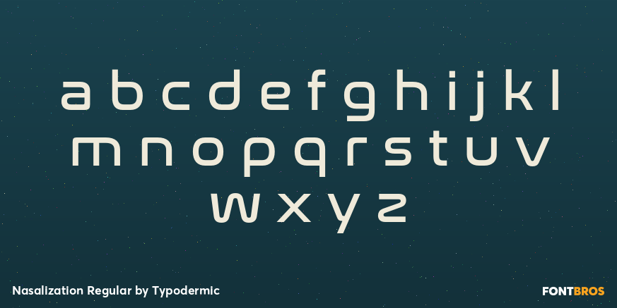 Nasalization Regular Font Poster #1