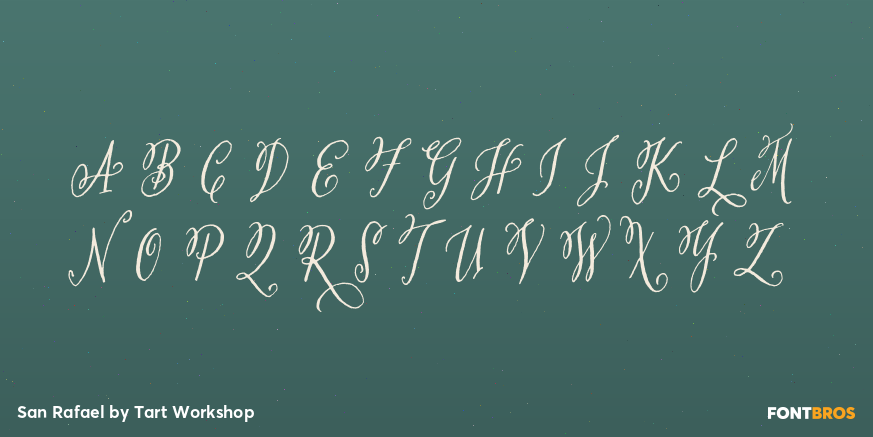 San Rafael Font Poster #2