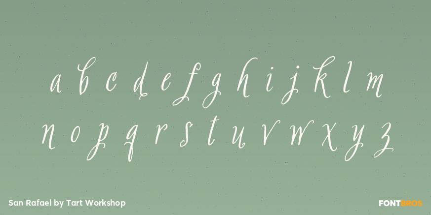 San Rafael Font Poster #3