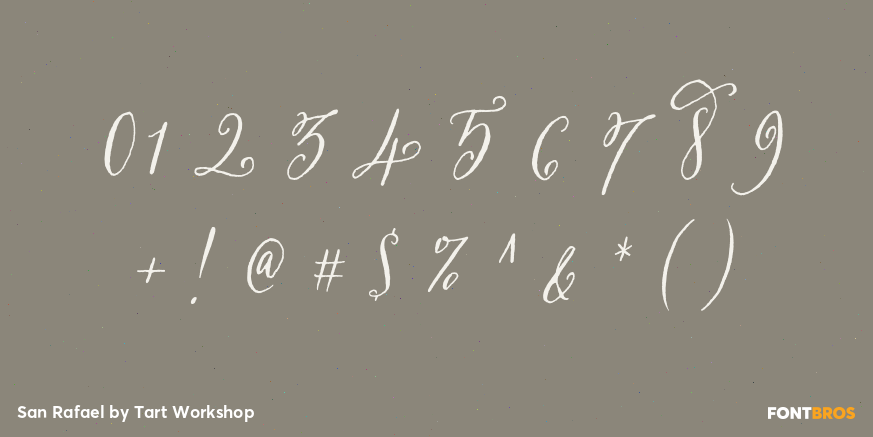 San Rafael Font Poster #4