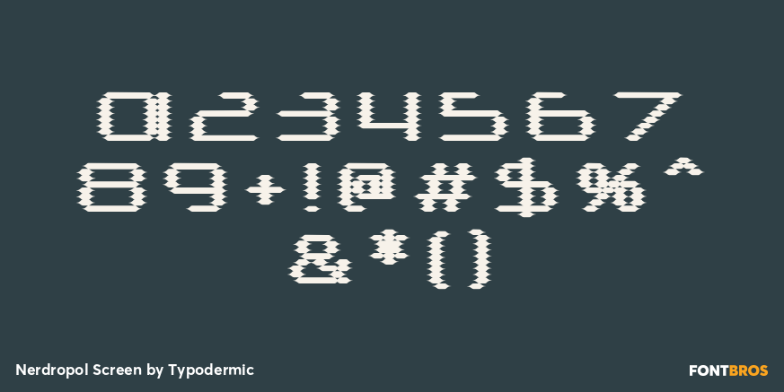 Nerdropol Screen Font Poster #1