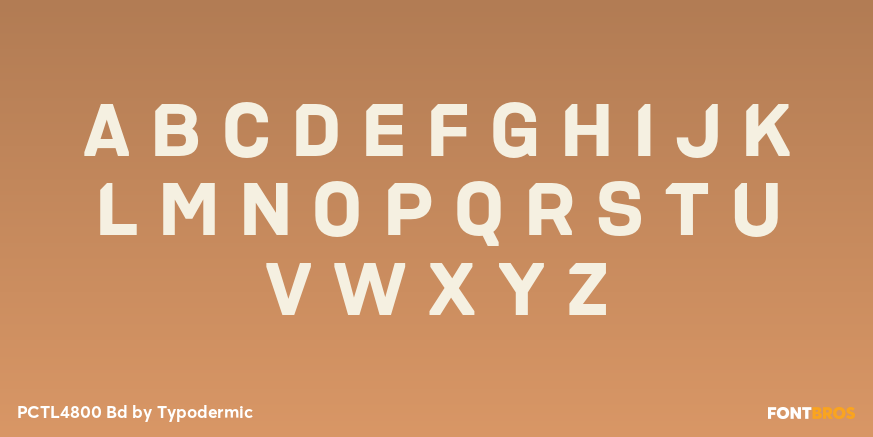 PCTL4800 Bd Font Poster #1
