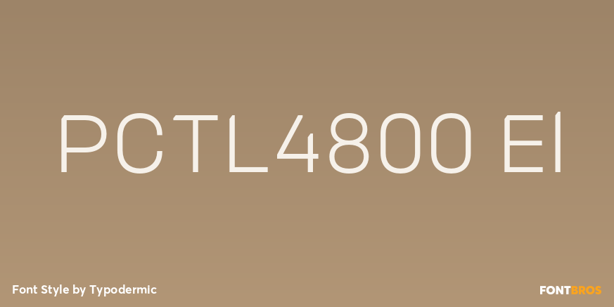 PCTL4800 El Font Poster #1