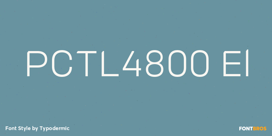 PCTL4800 El Font Poster #1