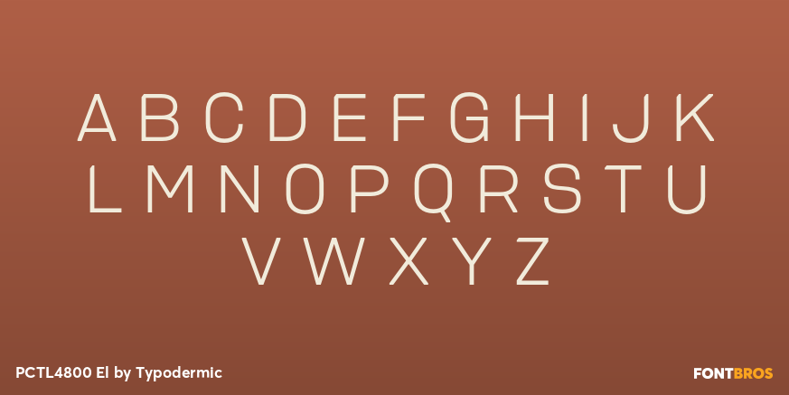 PCTL4800 El Font Poster #2