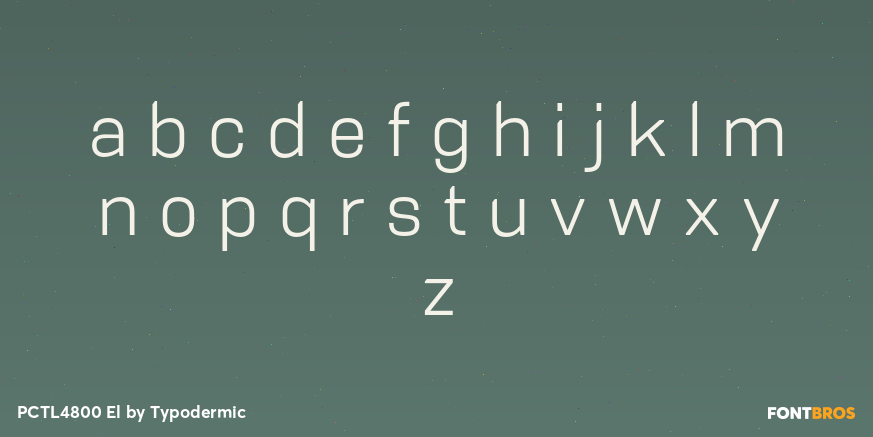 PCTL4800 El Font Poster #3