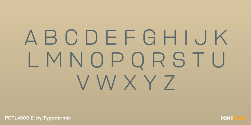 PCTL4800 El Font Poster #1