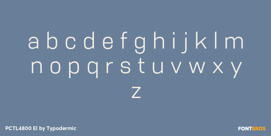 PCTL4800 El Font Poster #1