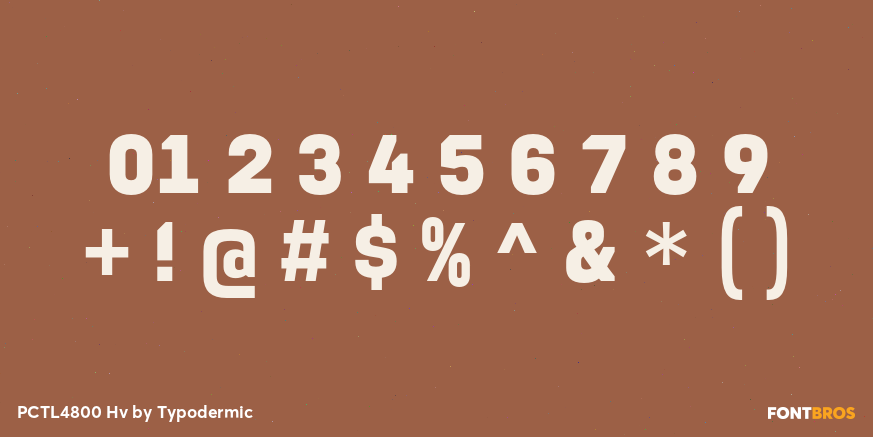 PCTL4800 Hv Font Poster #1