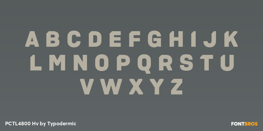 PCTL4800 Hv Font Poster #1